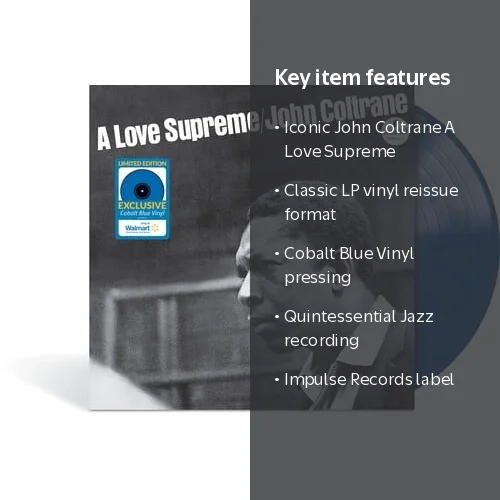 Impulse Records, John Coltrane - A Love Supreme, Cobalt Blue Vinyl