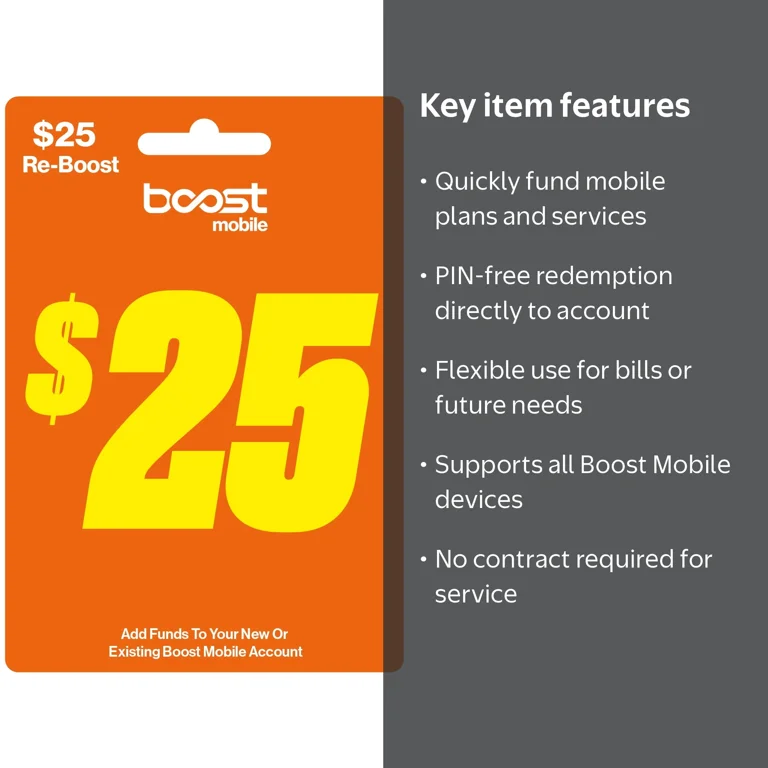 boost mobile prepaid internet box $20.00 Reboost Refill Card : Cell Phones & Accessories or load funds to use later Boost Mobile $25 Direct Top