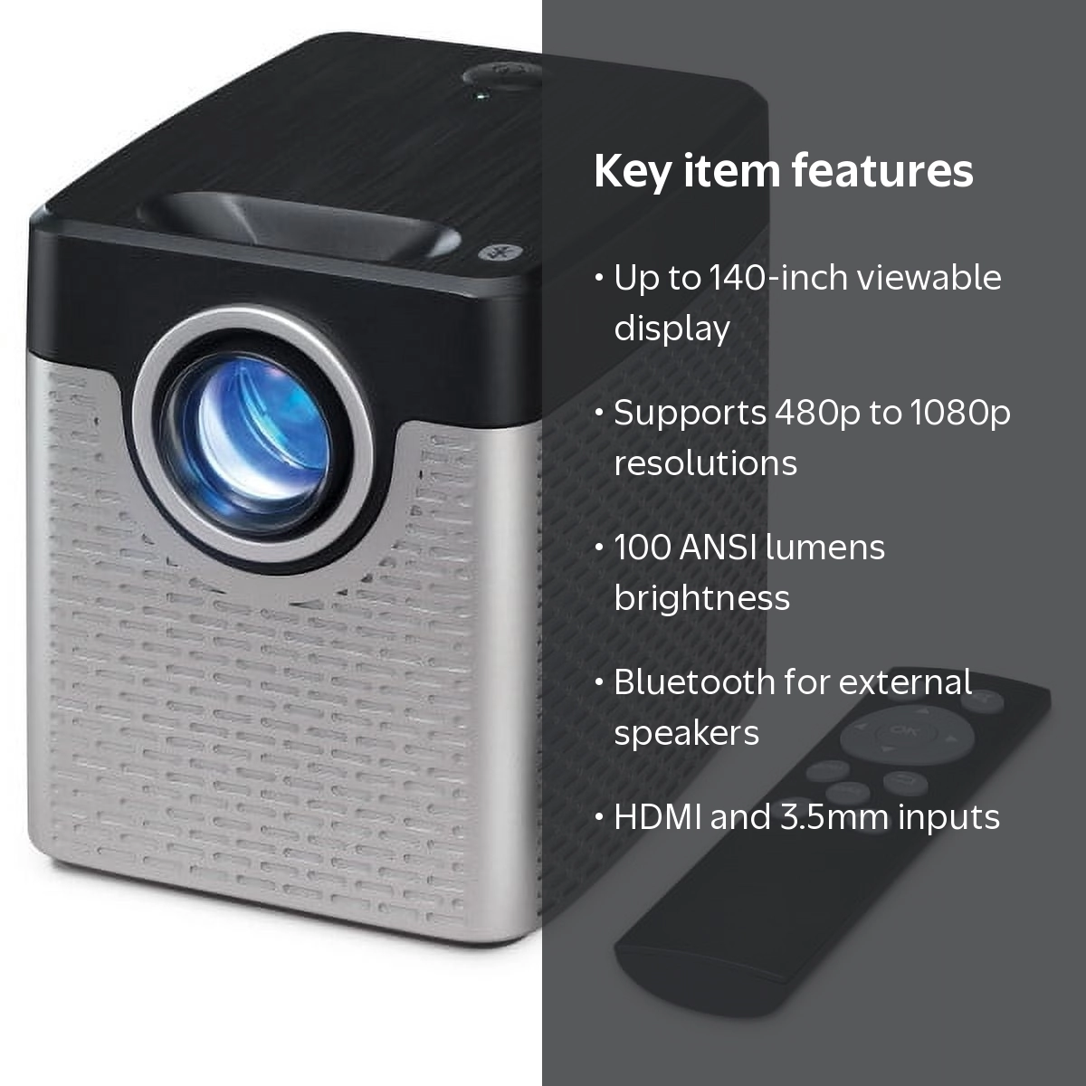 GPX 720P Projector, PJ504S - Walmart.com
