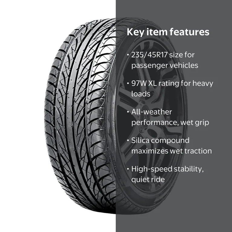 Summit, Passenger Tire, All Season, 235/45R17, 97W XL - Walmart.com
