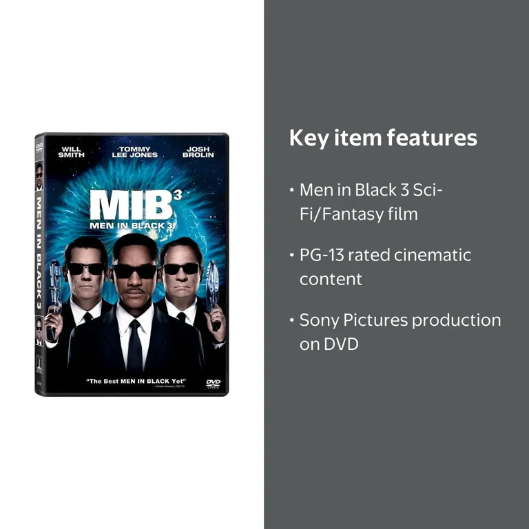 Sony Pictures, Digital Video Disc, Men in Black 3 PG-13 - Walmart.com