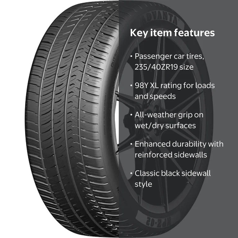 Advanta HPZ-02 High Performance Tire 235/40R19 98Y XL AS A/S for