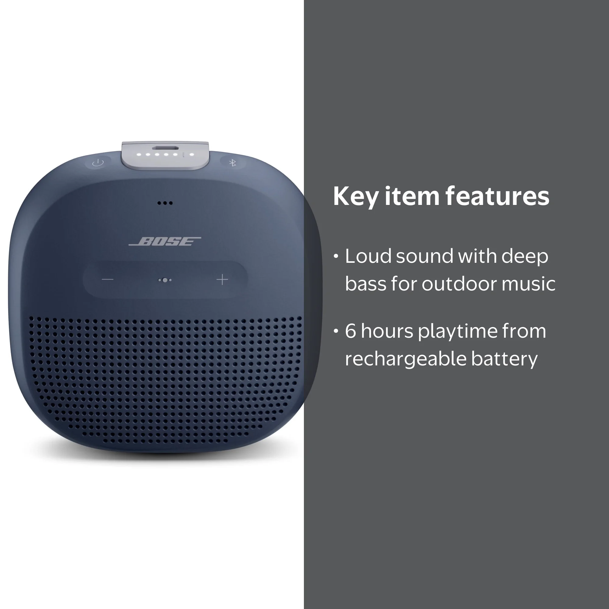Bose SoundLink Micro Portable Bluetooth Speaker, Waterproof, Micro