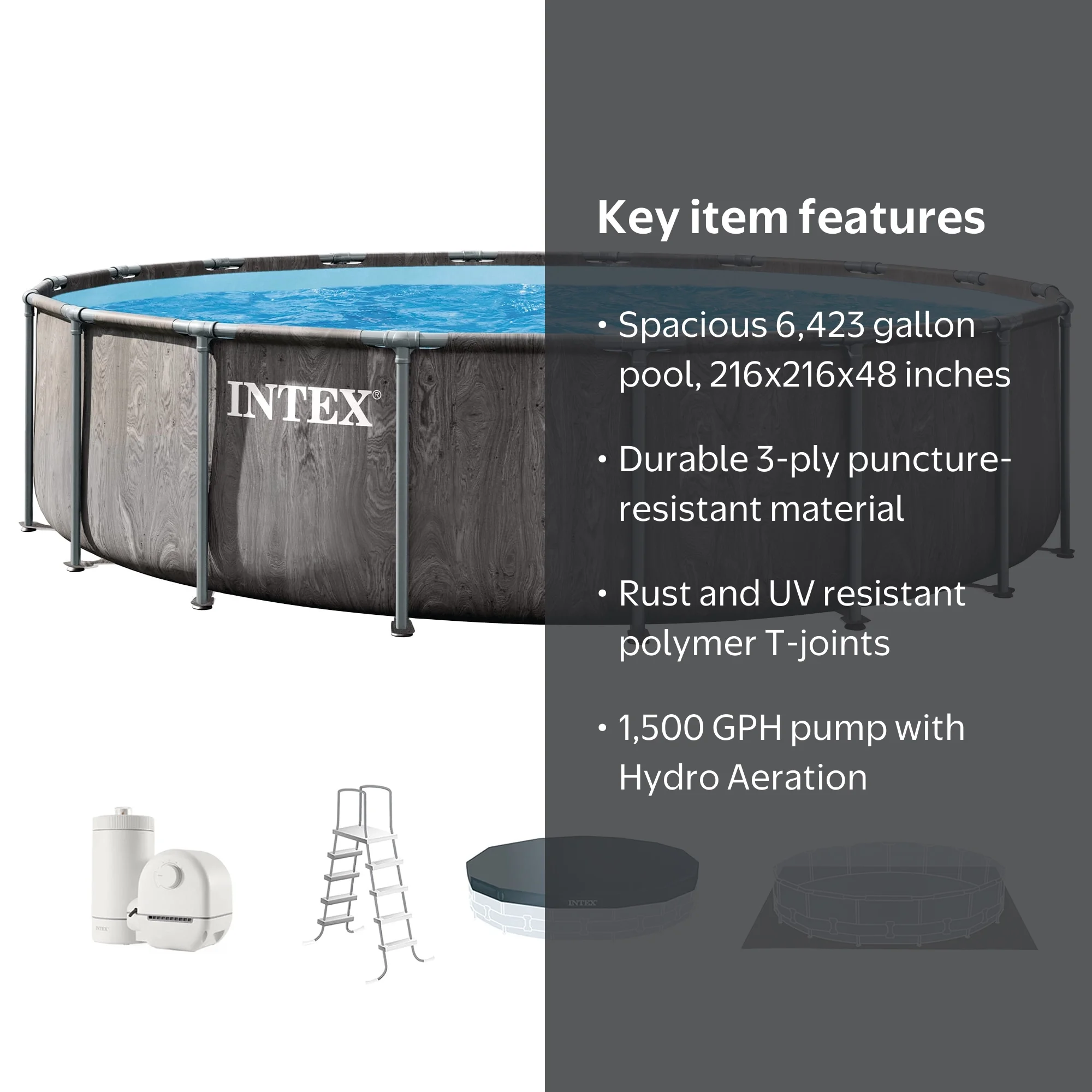 Intex, Above Ground Pool, 18'x48