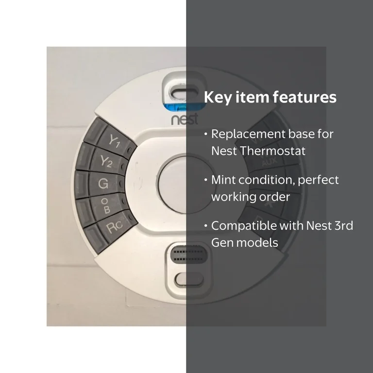 Grade A Google Nest 3rd Gen Learning Thermostat Base Plate Only