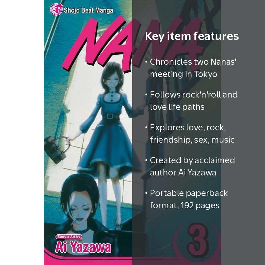 Ai Yazawa, Book, Nana Nana Vol. 3 Book 3, Paperback - Walmart.com