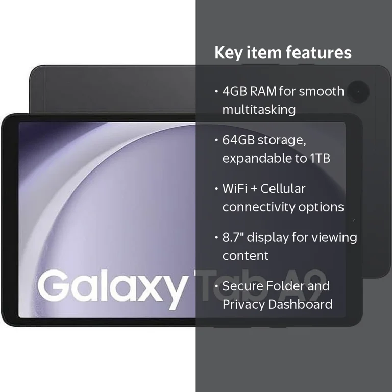 Samsung Galaxy Tab A9 8.7” inch WiFi + Cellular ( Makes Call – GSM