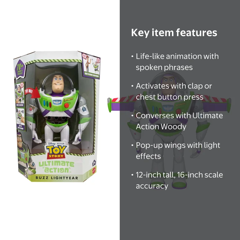Disney and Pixar Toy Story 5 Ultimate Action Buzz Lightyear Figure