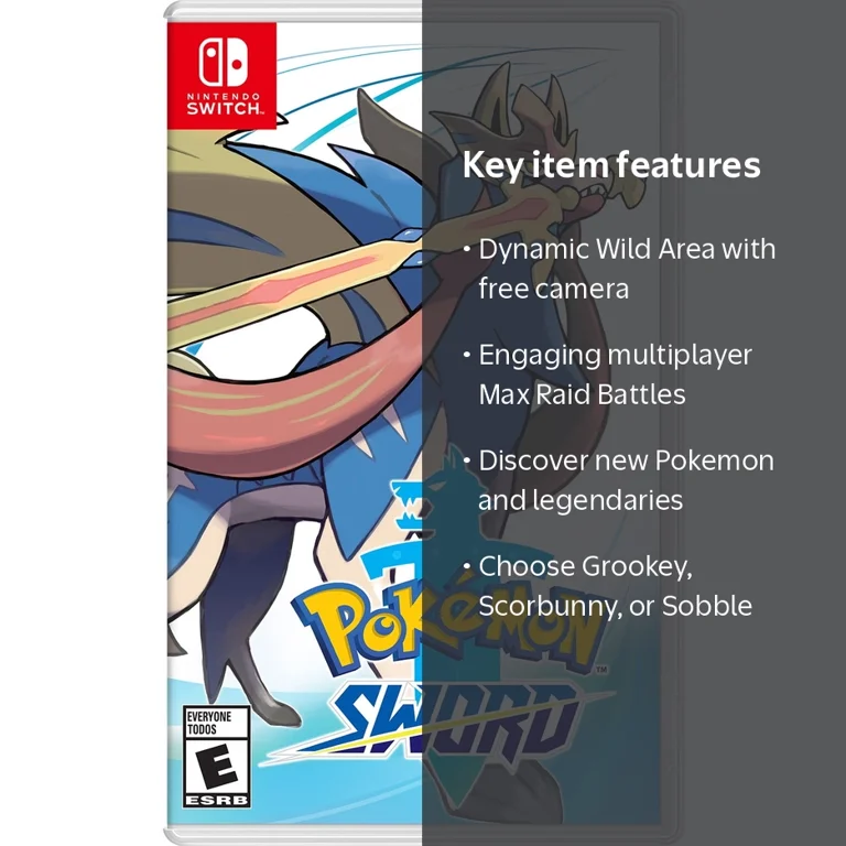 Nintendo, Pokemon Sword, Nintendo Switch, Physical Edition