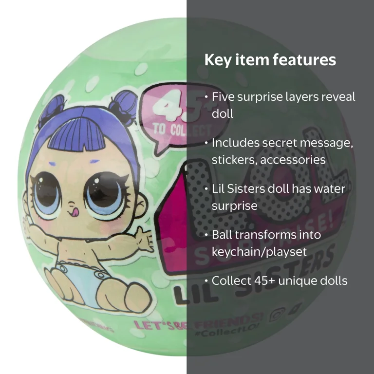 L.O.L. Surprise! Lil Sisters Doll - Series 2 - Walmart.com