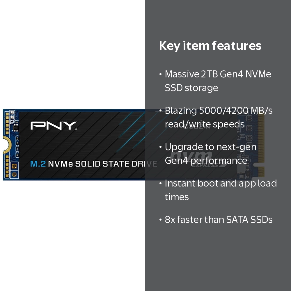 PNY Upgrade CS2241 M.2 2280 2TB PCI-Express 4.0 x4 3D NAND