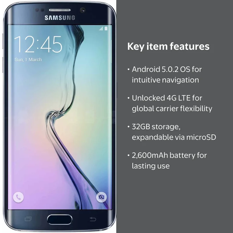 Samsung Galaxy S6 Edge G925 32GB GSM 4G LTE Octa-Core Smartphone