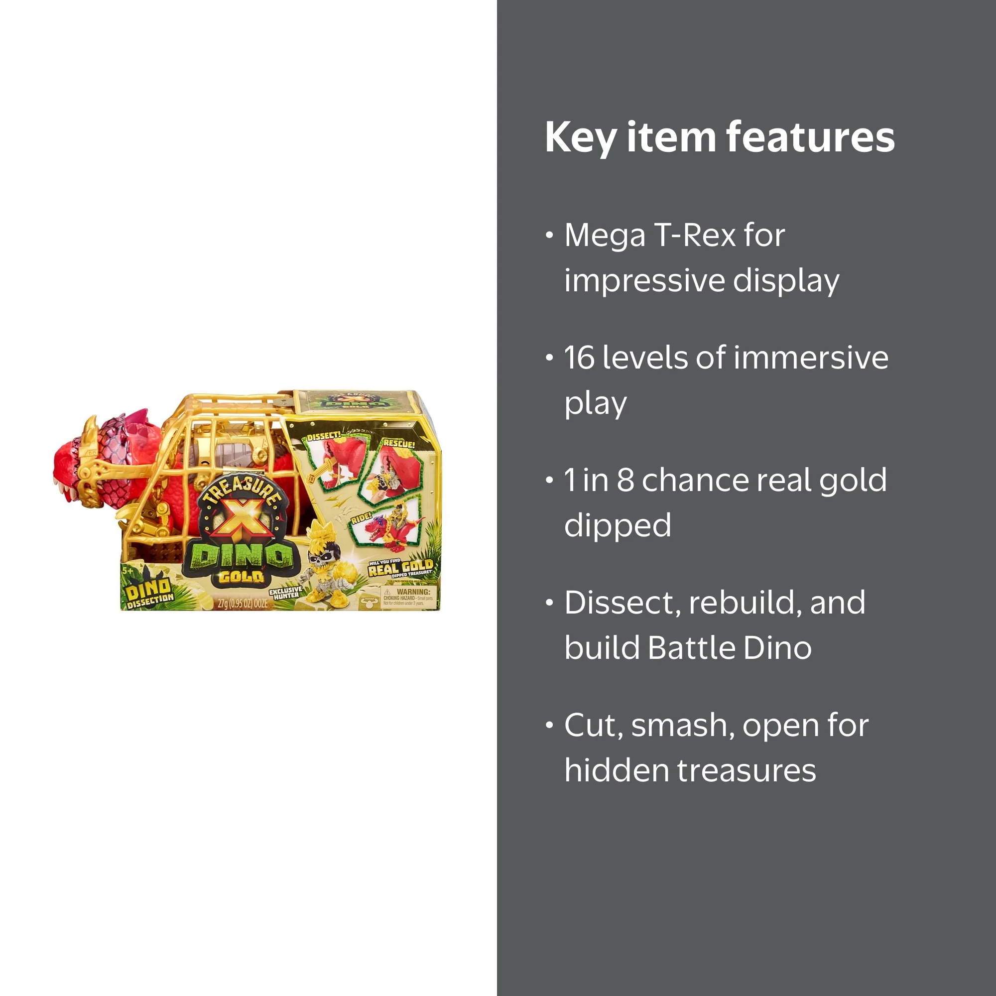 Treasure X Dino Gold Adventure with Dino Dissection and Battle