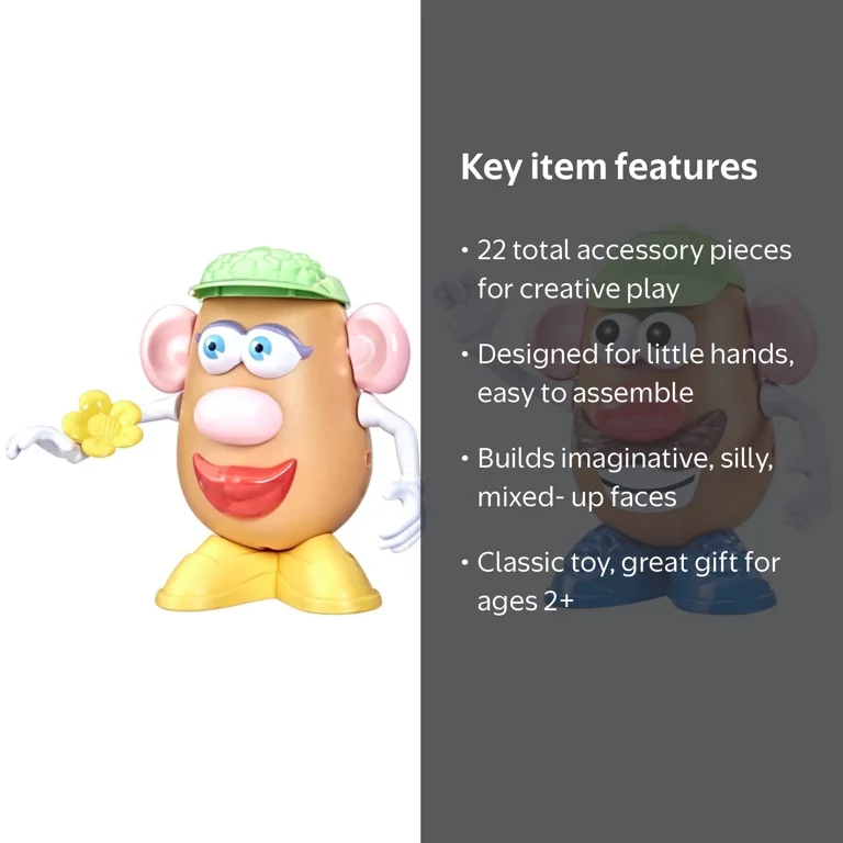 2-pack Bundle - Hasbro Mr. and Mrs. Potato Head with 11 Pieces