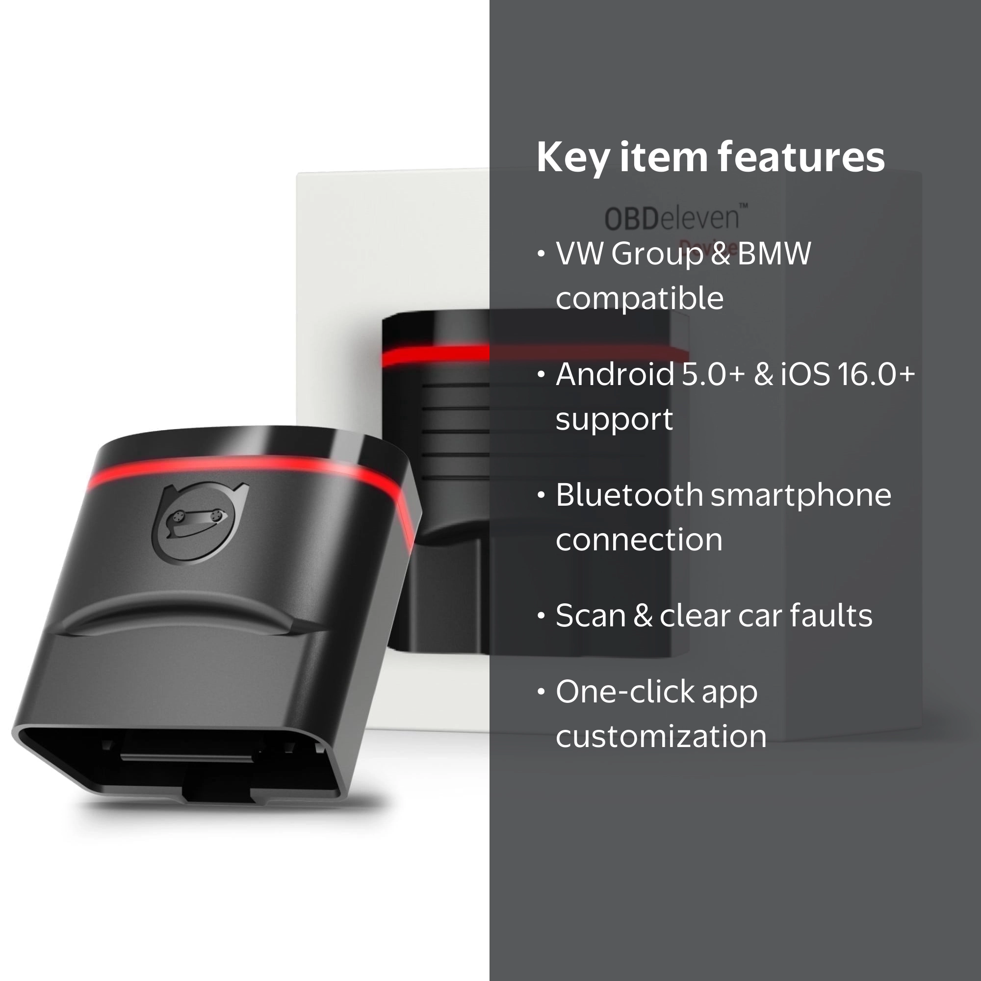 OBDeleven デバイス OBDeleven OBD2 Bluetooth Diagnostic Scanner for iOS Android