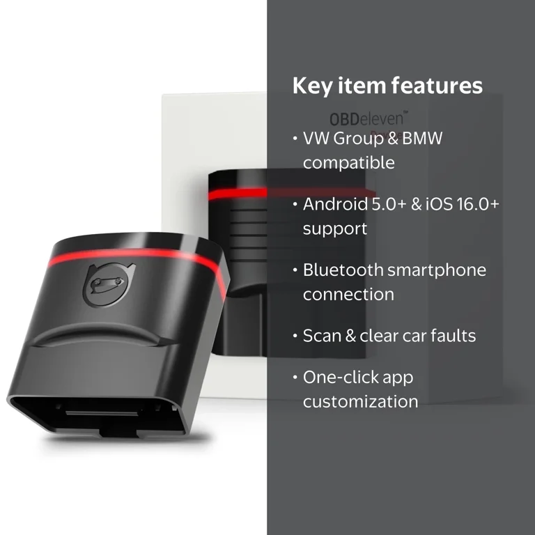 OBDeleven OBD2 Bluetooth Diagnostic Scanner for iOS Android