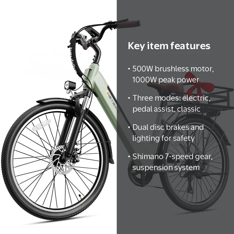heybike electric bicycle Venus Commuter eBike | Smooth Dual Assist 48 MILES RANGE Heybike Cityscape 2.0 Electric Bike