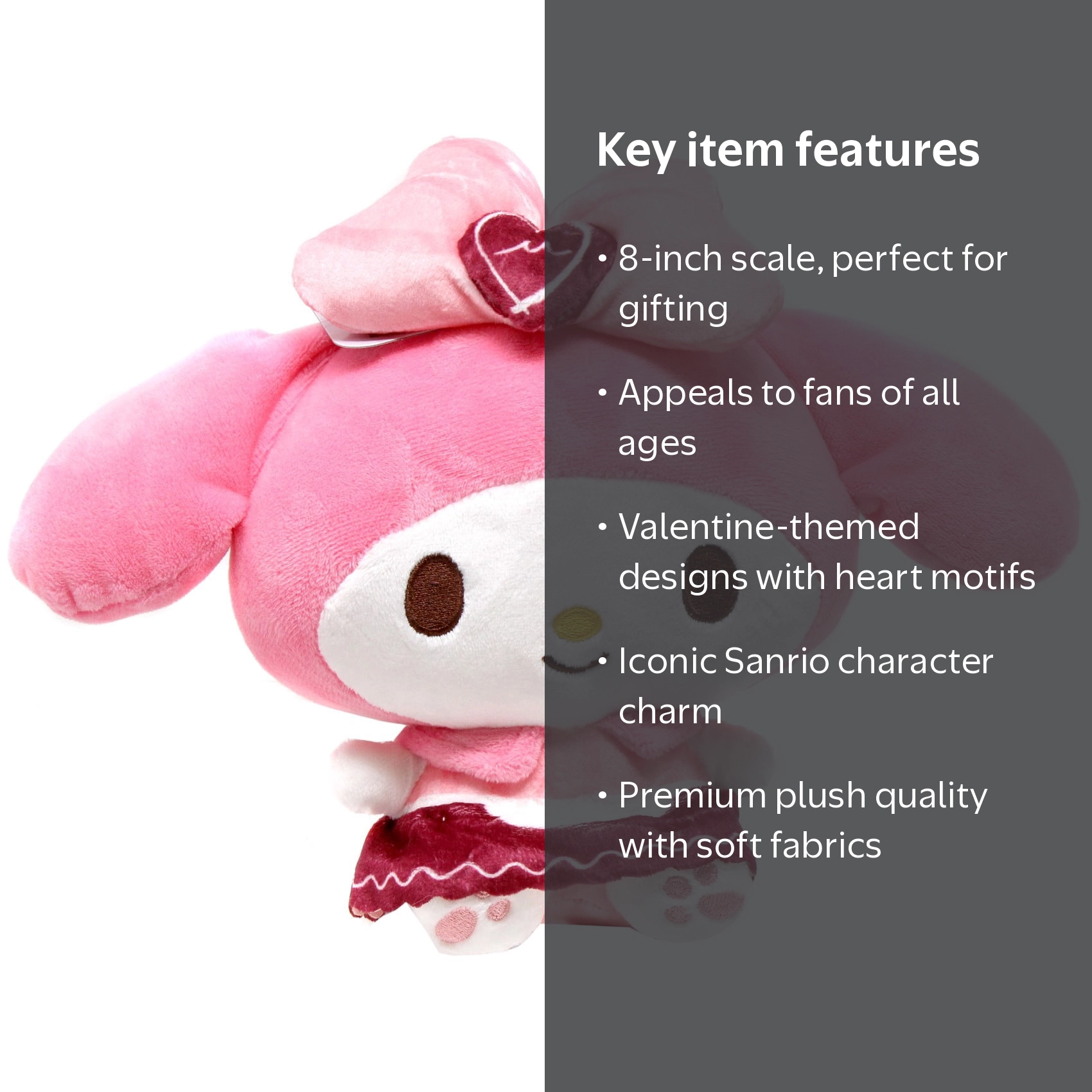 Sanrio 2026 Valentine's Day My Melody Plush - Walmart.com