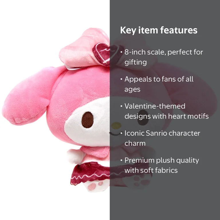 Sanrio 2026 Valentine's Day My Melody Plush - Walmart.com