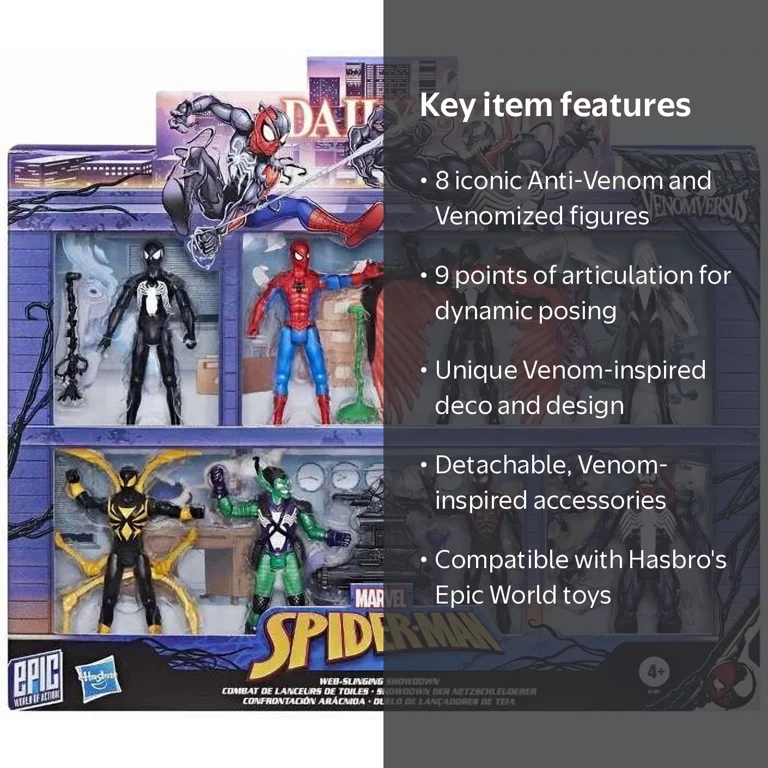 Marvel Epic Hero Series Web-Slinging Showdown Action Figure 8-Pack