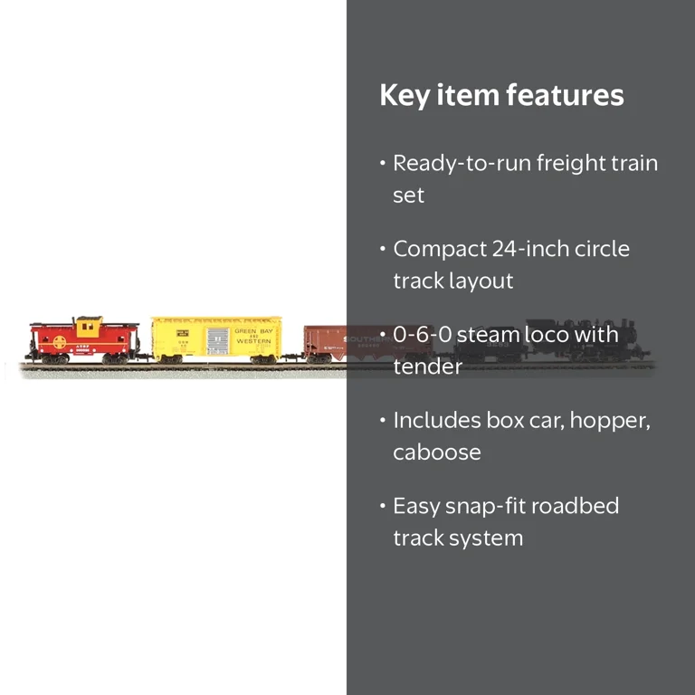 Bachmann Trains Yard Boss N Scale Electric Train Set - Ready To