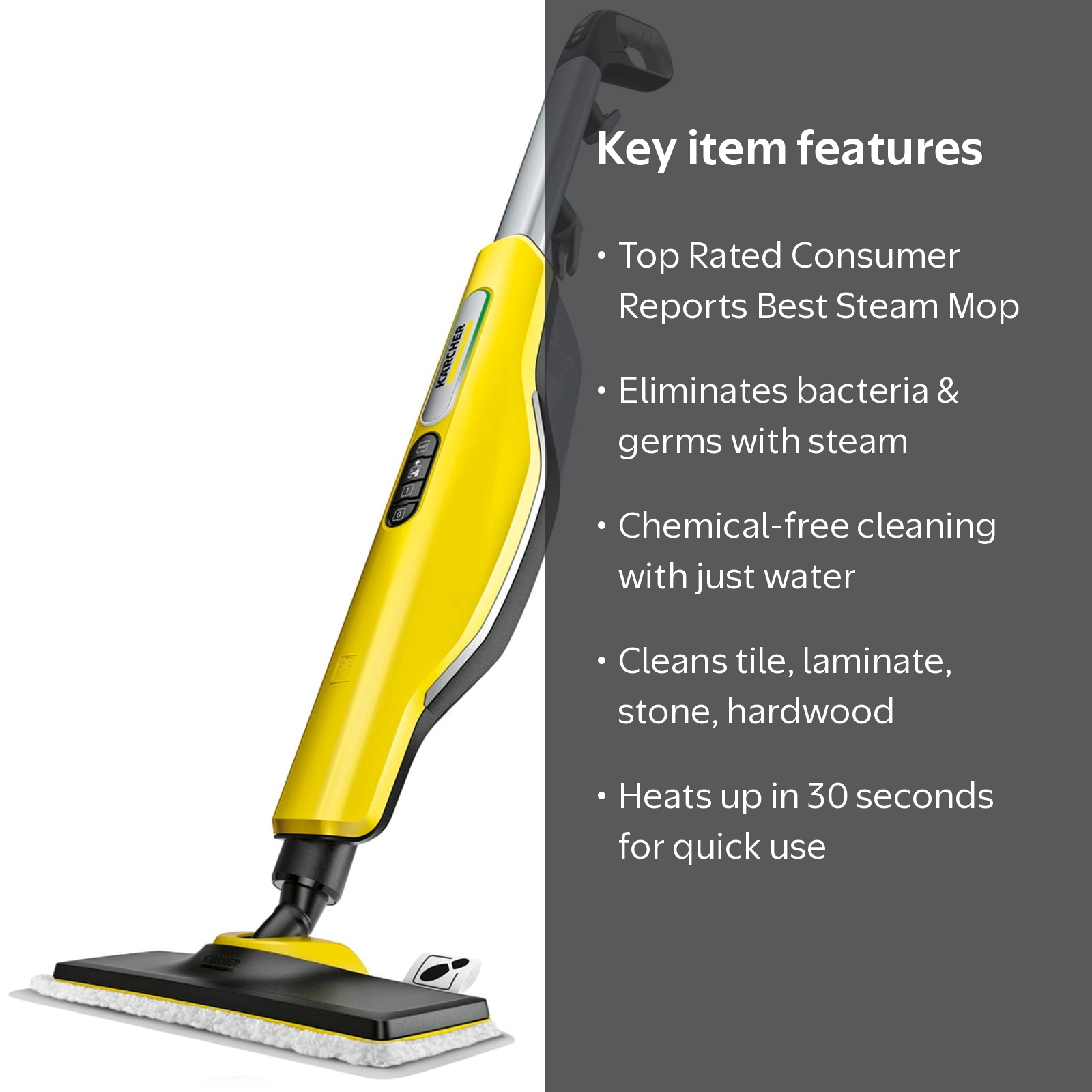 Karcher, Steam Cleaner, SC3 Upright, All Purpose Steam Mop