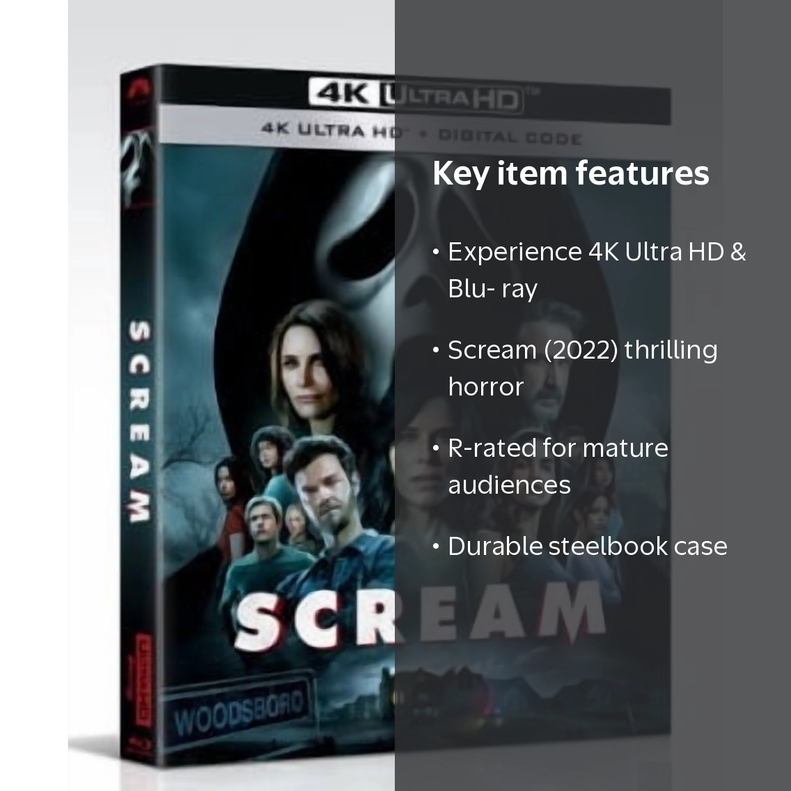 Scream (2022) (Steelbook) (4K Ultra HD + Blu-ray) - Walmart.com