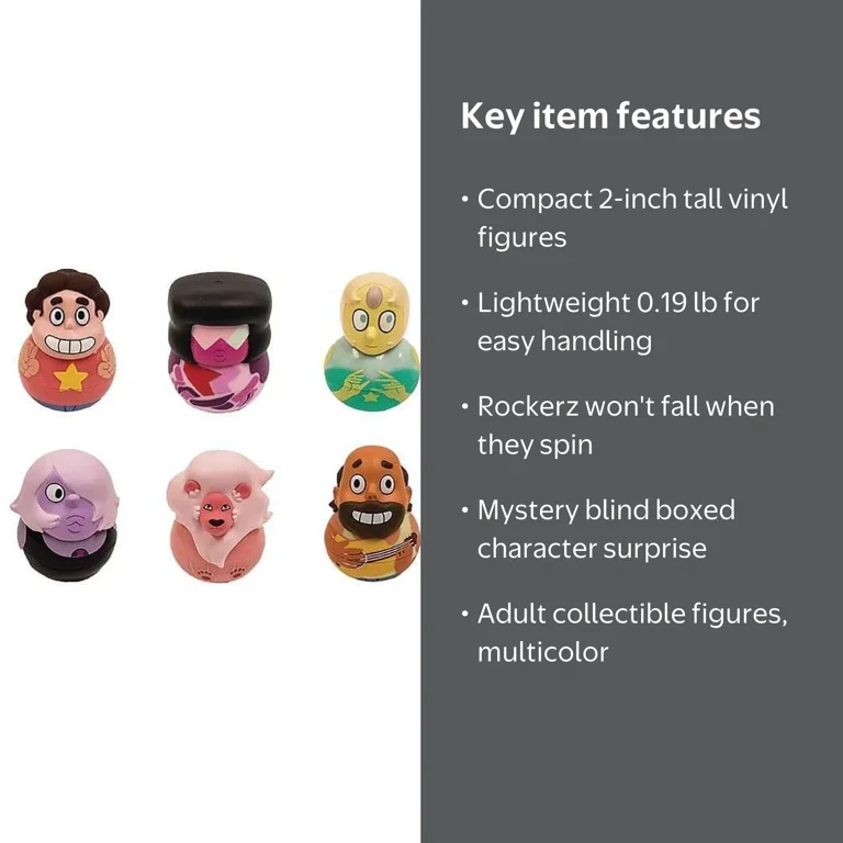 Steven Universe Collectible Adult Vinyl Figures, Multicolor, 0.19