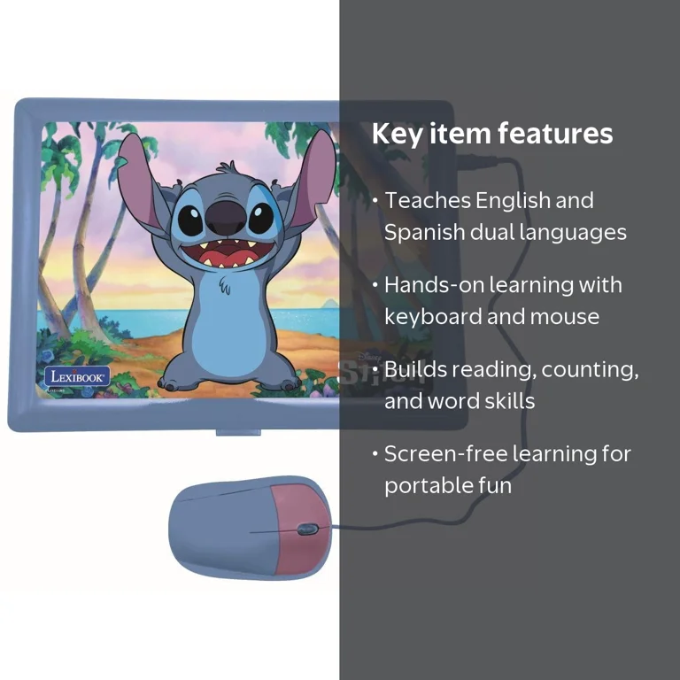 Lexibook, Disney Stitch, Bilingual English/Spanish Educational
