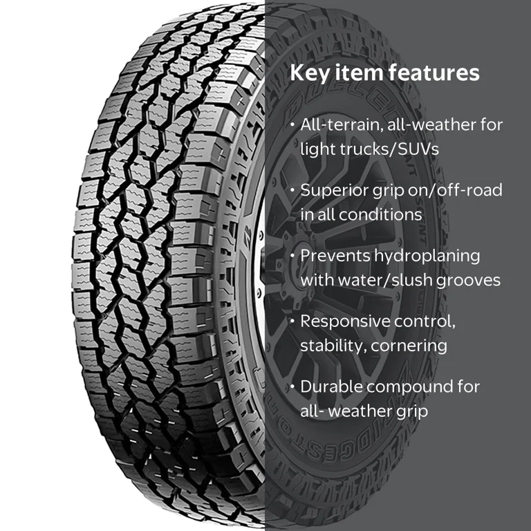 Bridgestone Dueler A/T Ascent Tire, 285/65R20, All Terrain