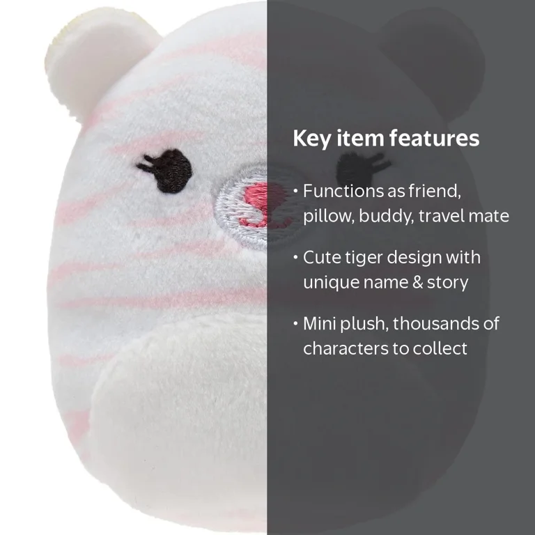 Squishmallows Super Soft Pooja the Tiger Mini Plush - Couch