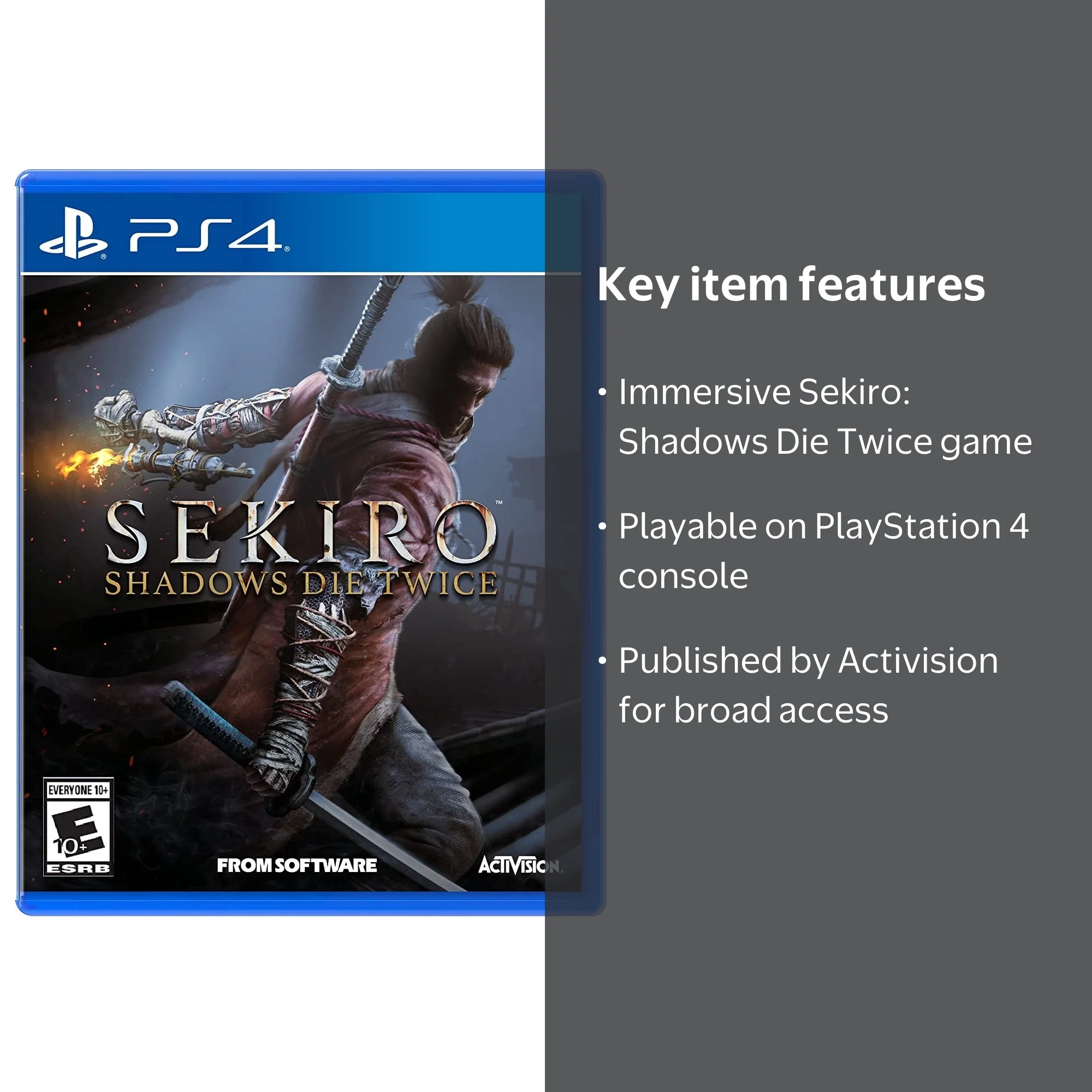 Activision's Sekiro: Shadows Die Twice Game for PS4 (Video