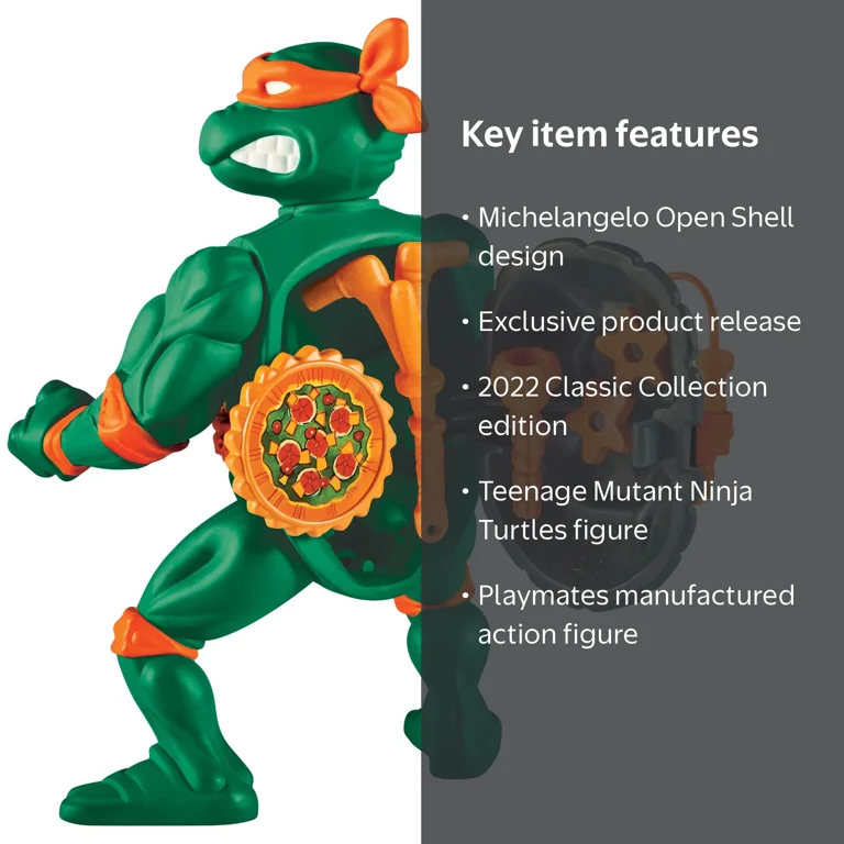Playmates Toys Teenage Mutant Ninja Turtles Storage Shell Action