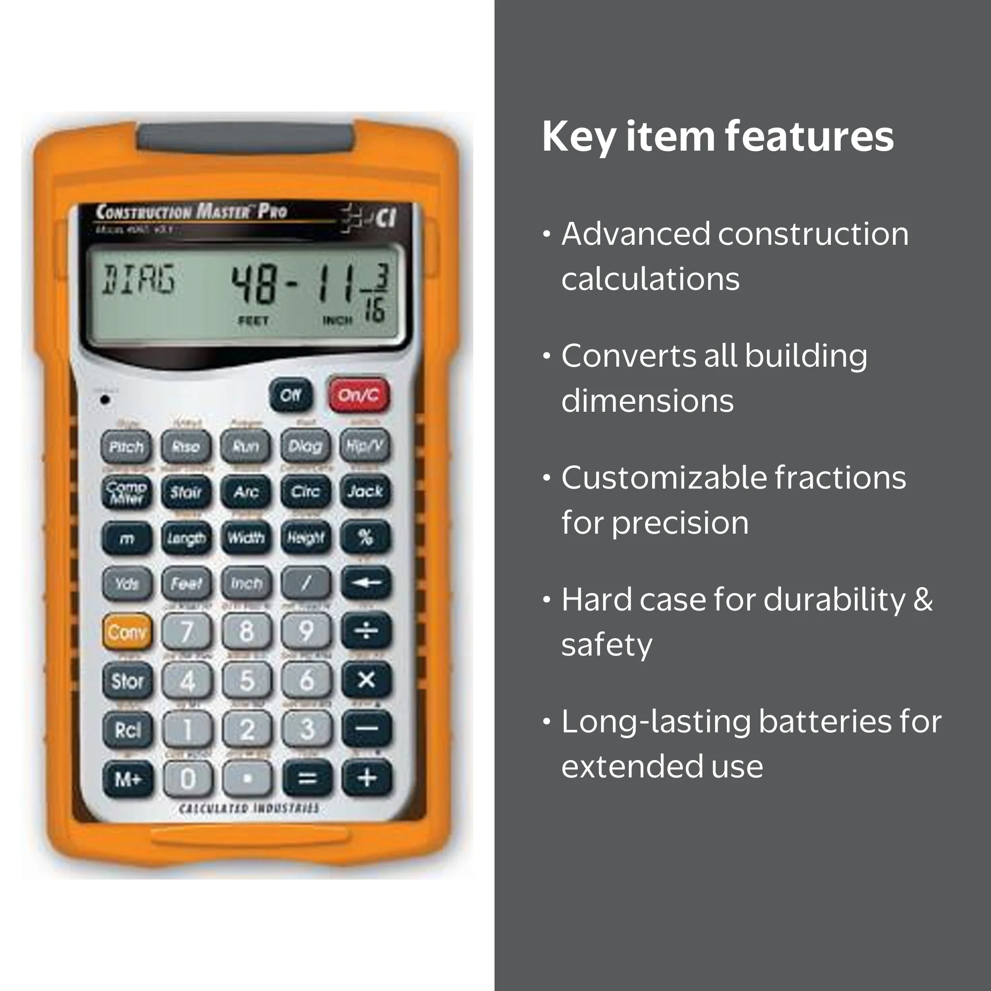 Calculated Industries 4065 Master Pro Construction Calculator