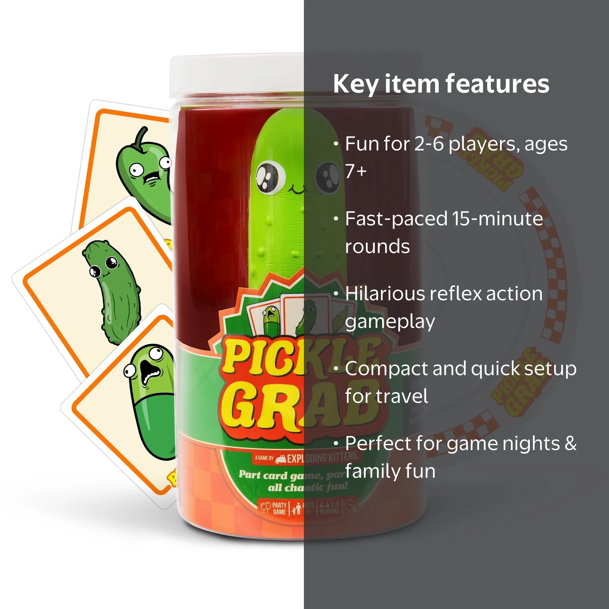 AAA トレカ カード BLOOD on FIRE 西島 宇野 日高 與 末吉 Exploding Kittens Presents, Pickle Grab - A Speed Grabbing Card