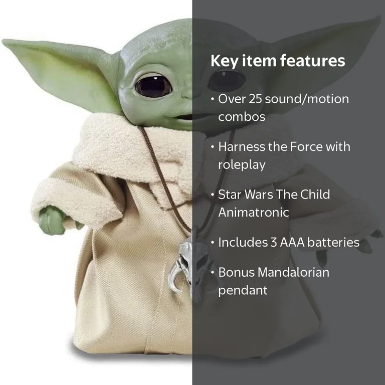Hasbro's Star Wars: The Child Baby Yoda Animatronic Toy, Talking