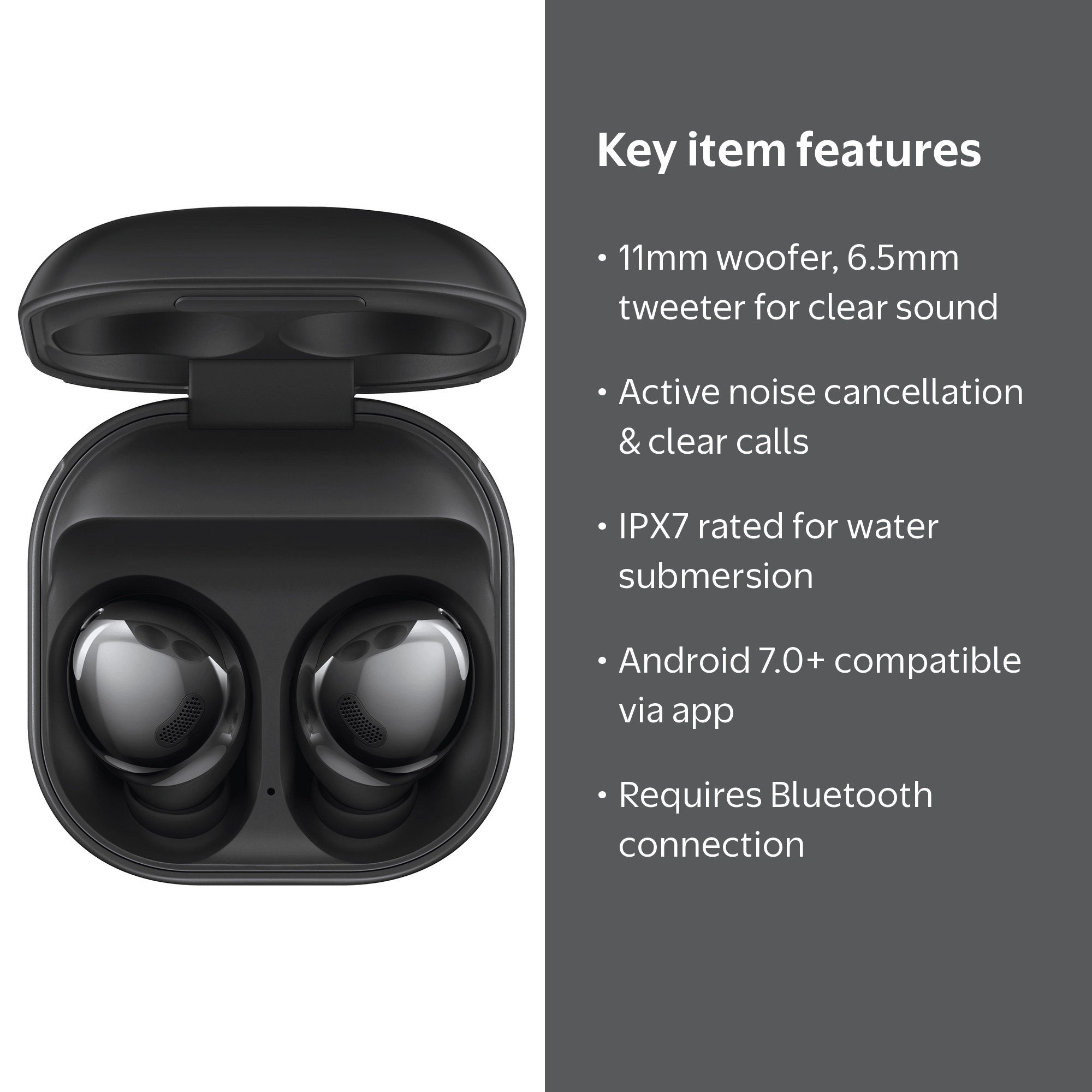 Free Shipping! SAMSUNG Galaxy Buds Pro- Phantom Black, True