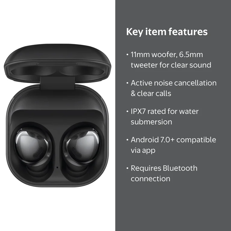 Free Shipping! SAMSUNG Galaxy Buds Pro- Phantom Black, True