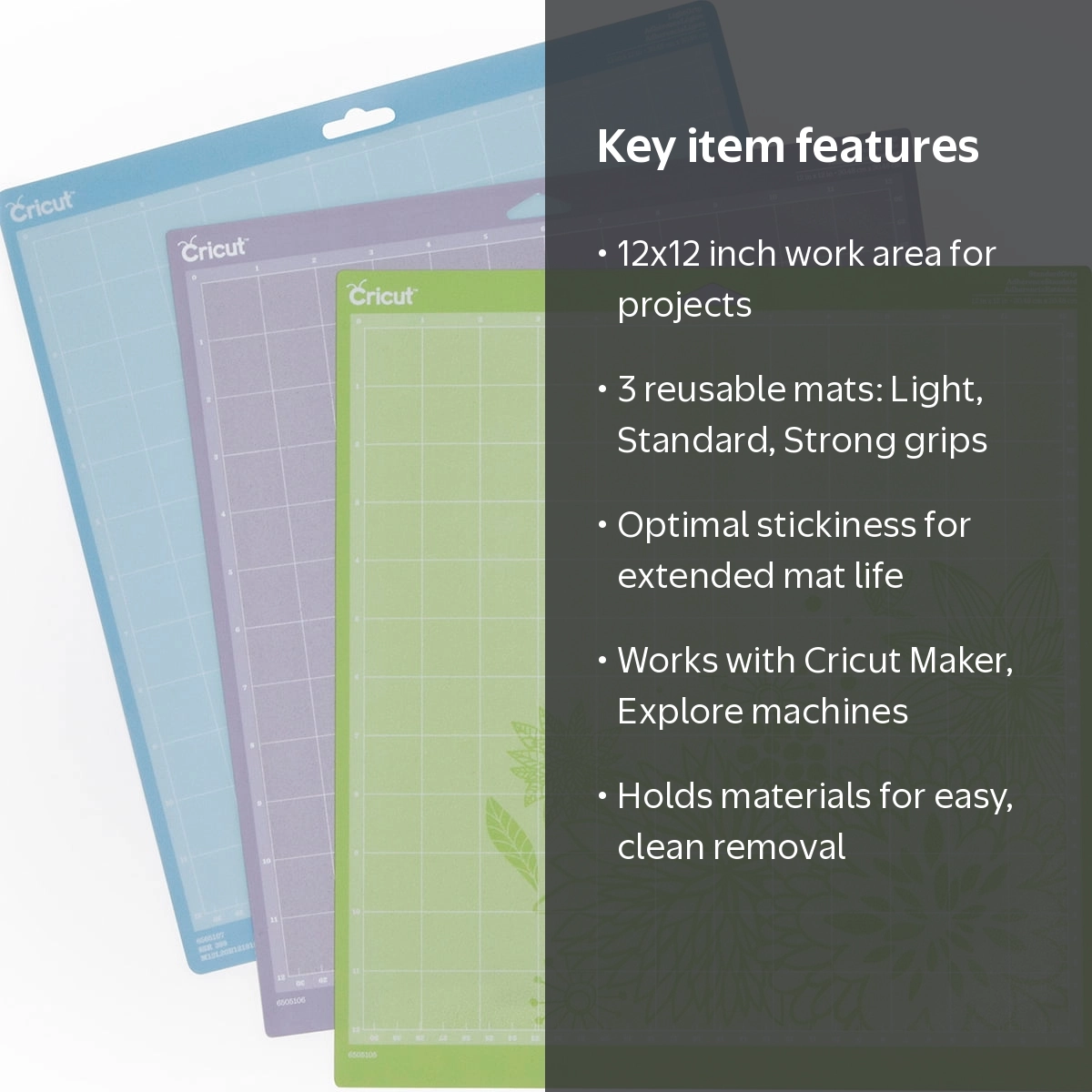 Cricut® 12x12 Machine Mat Variety Pack, 3 ct, Grip for Cutting