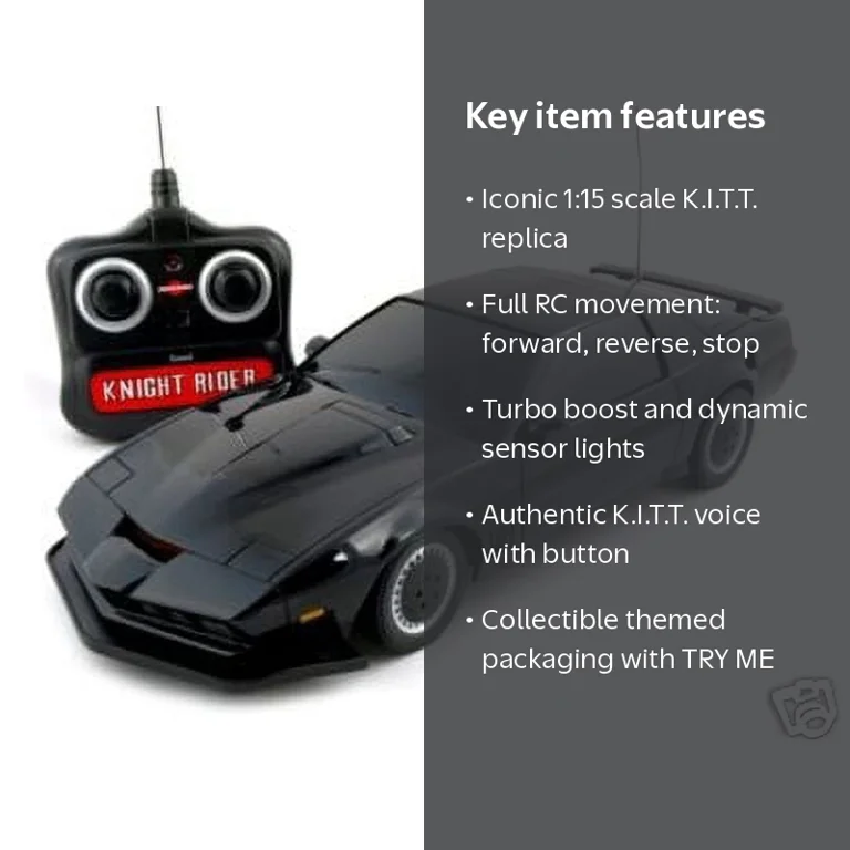 HITARI R/C KNIGHT RIDER K.I.T.T 1:15 SCALE NEW - Walmart.com HITARI R/C KNIGHT RIDER K.I.T.T 1:15 SCALE NEW - Walmart.com