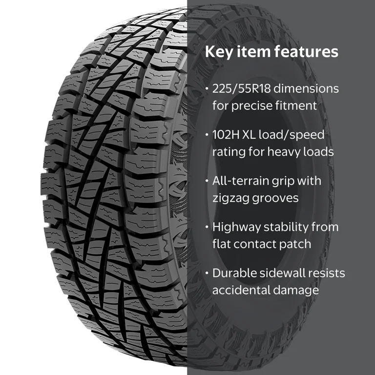 Gripmax MaxGrip A/T All Terrain 225/55R18 102H XL Light Truck Tire Gripmax MaxGrip A/T All Terrain 225/55R18 102H XL Light Truck Tire