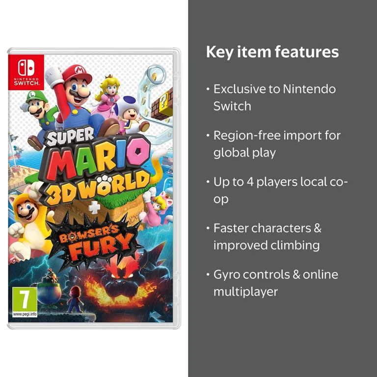 Super Mario 3D World + Bowser's Fury (Nintendo Switch) Imported