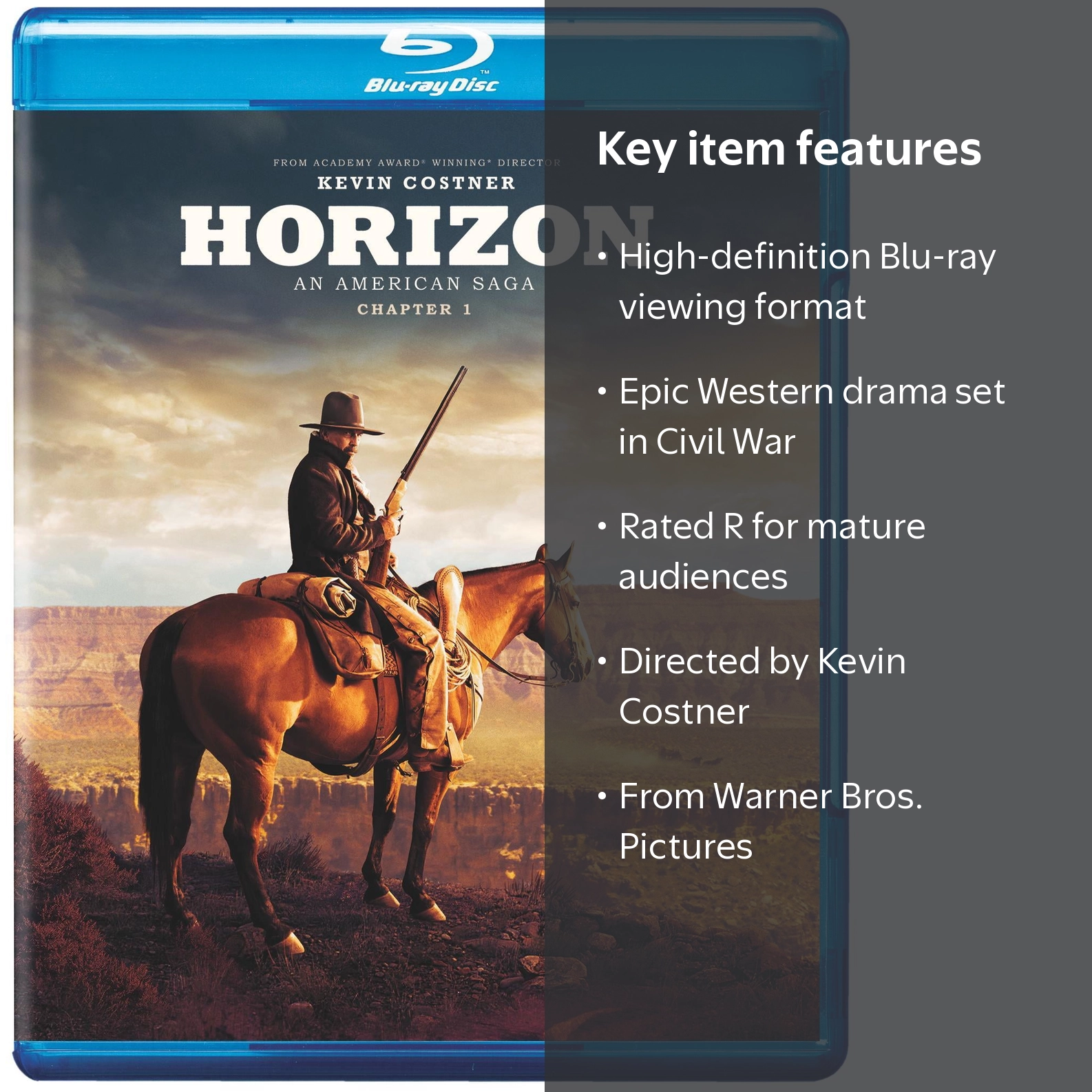 Horizon: An American Saga Chapter 1 Blu-ray, Western, Warner Bros
