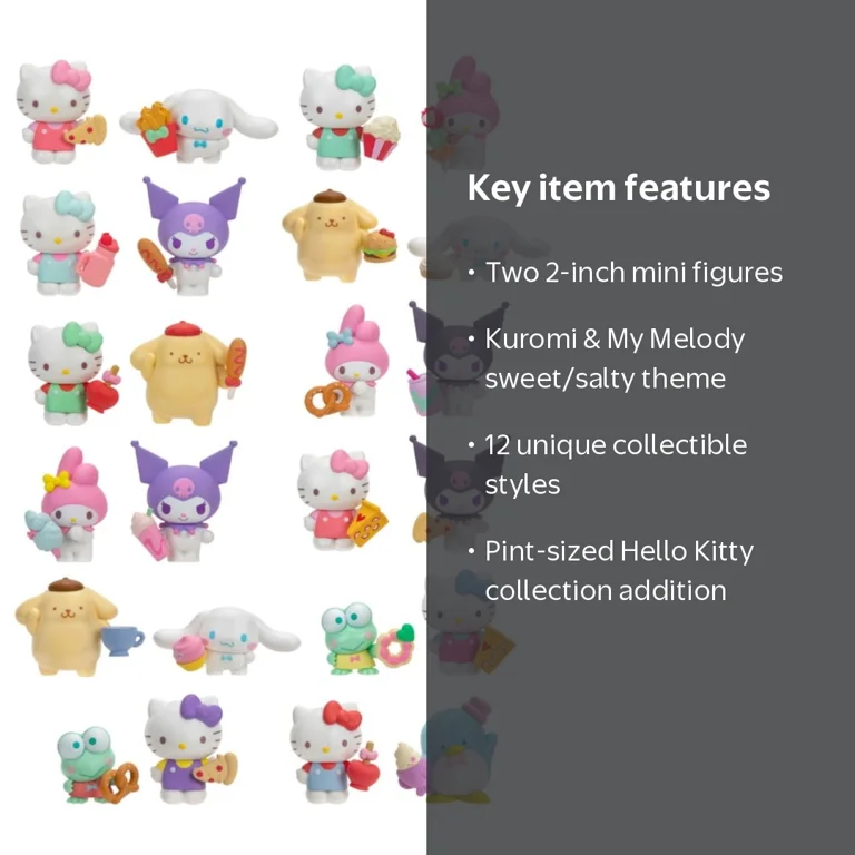 Sanrio Sweet & Salty Kuromi & My Melody Mini Figure 2-Packs