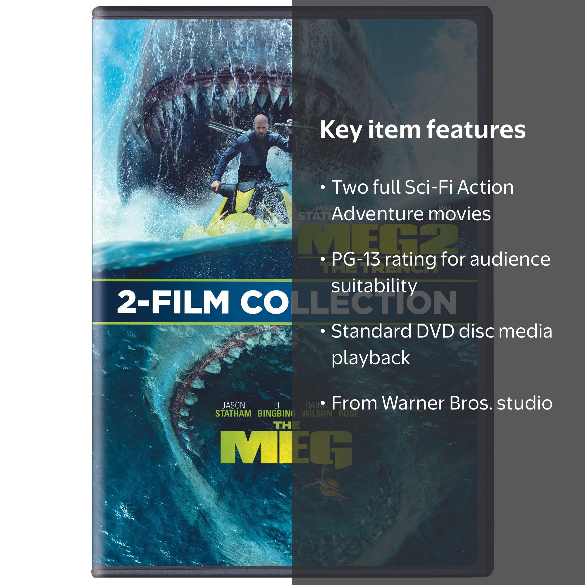 SDS, DVD Collection, The Meg 2-Film, Shark Ocean Prehistoric