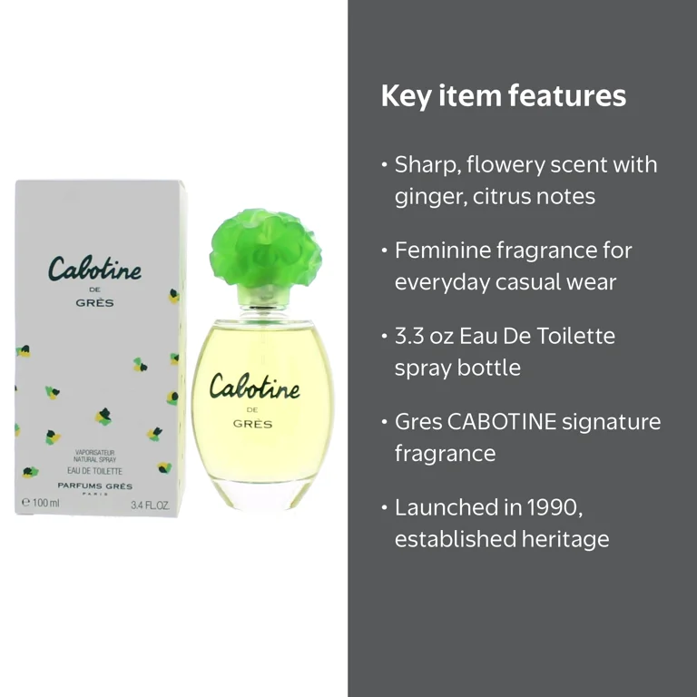 Parfums Gres CABOTINE Perfume, Eau De Toilette Spray for Women