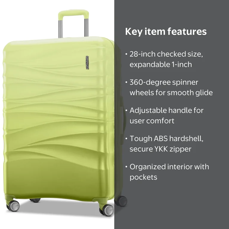 American Tourister Cascade 28-Inch Checked Hardside Spinner