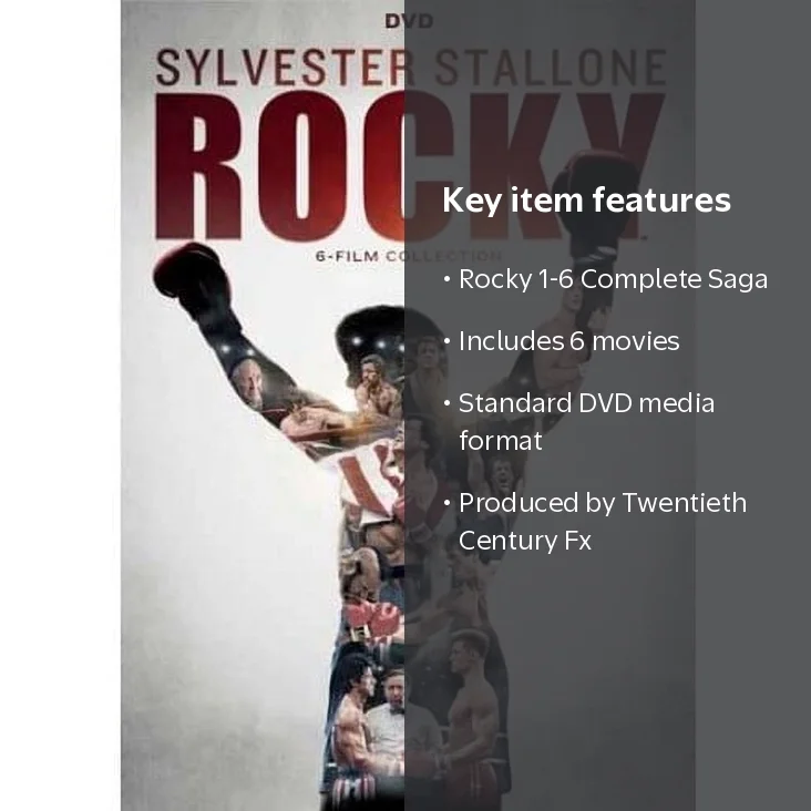 Rocky 40th Anniversary 6-Film Collection DVD - Drama, Sport Movies