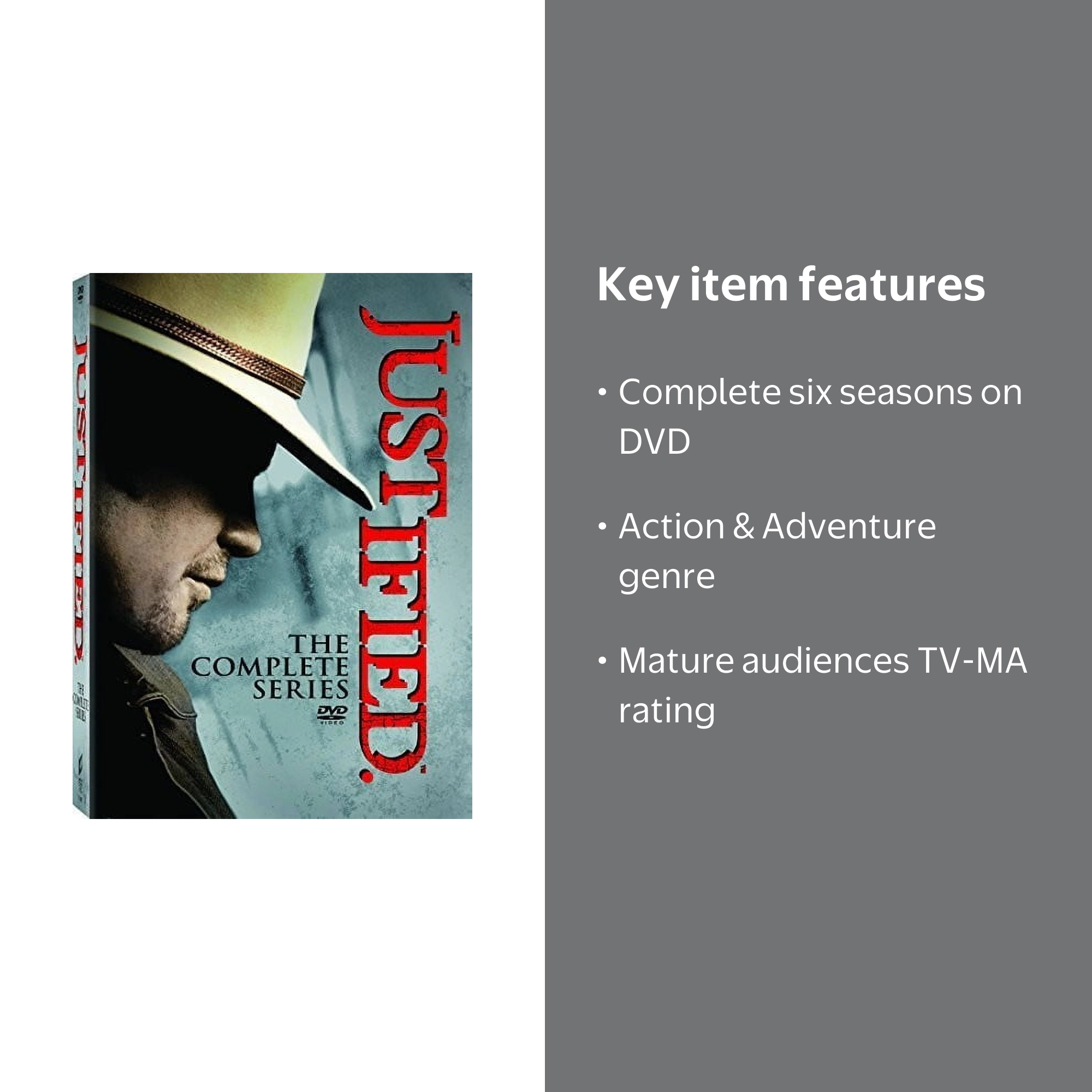 Justified: The Complete TV Show Series (DVD) - Action & Adventure