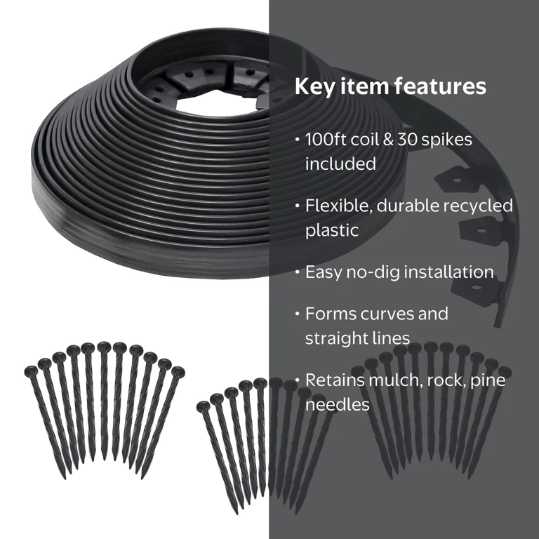 Dimex EasyFlex 100ft No-Dig Garden Landscape Edging, Flexible
